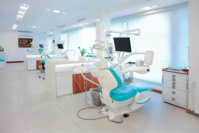 Healthcare professional at a dental clinic